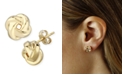 Macy's Love Knot Stud Earrings Set in 14k Gold (8mm)